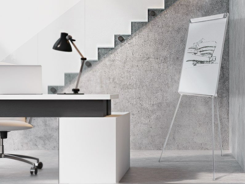 Eiche  Whiteboard BI-OFFICE earth-it Prime Keramik  600 x 450 mm 