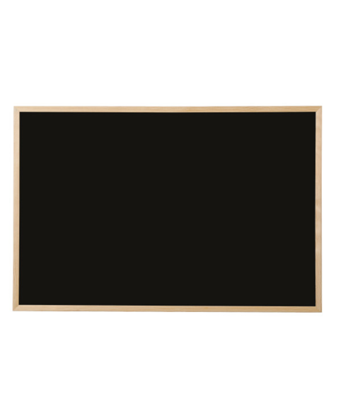 Image 1 of Basic Chalkboard - Black Surface - Pine Frame - 600x450mm