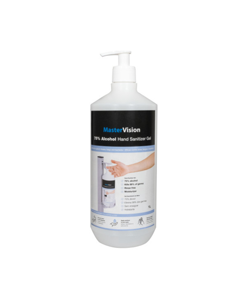 Image 1 of 75% Alcohol Hand Sanitiser Gel pump bottle 1lt