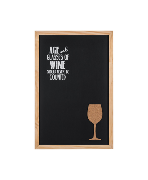 Image 1 of Vino Quote Combo Cork Chalkboard