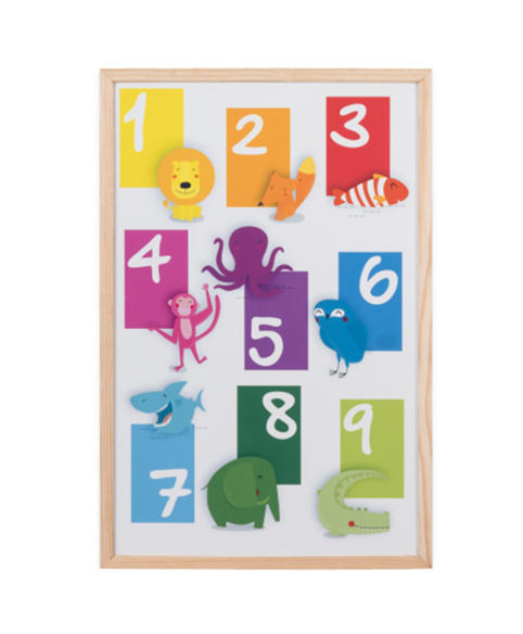 Image 1 of Zoo Numbers Magnetic Board