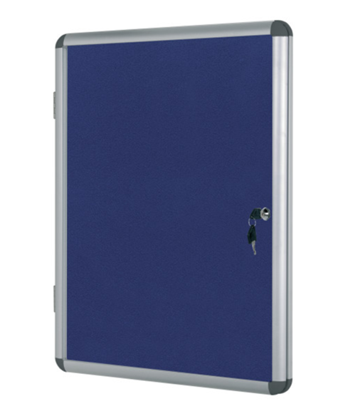Image 1 of Enclore Felt Lockable Board - Glass Door | Bi-Office