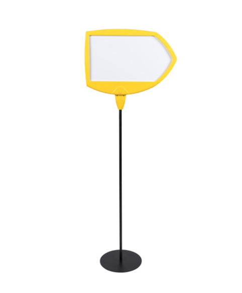 Image 1 of Safety Floor Sign - Yellow Arrow