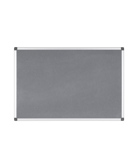 Wonderwall Fire-Retardant Frameless Notice Board - 90cm X 60cm, Made From Recycled Material, 8 Colour Options (Grey)