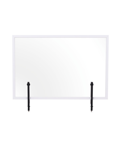 Image 1 of Desktop Acrylic Board with Clamps, Wood Frame - Protector Series