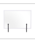 Image 1 of Desktop Glass Board with Clamps, Wood Frame - Protector Series | Bi-Office