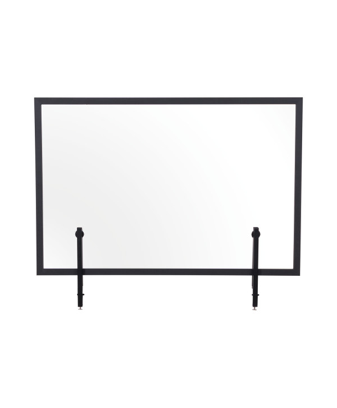 Image 2 of Desktop Glass Board with Clamps, Wood Frame - Protector Series