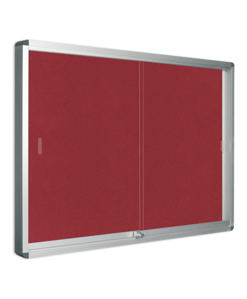 Image 3 of Lockable Boards - Exhibit Indoor Lockable Board Felt
