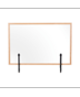 Image 3 of Desktop Glass Board with Clamps, Wood Frame - Protector Series | Bi-Office
