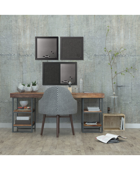 Image 4 of Black Shadow Silverfinish Board | Bi-Office