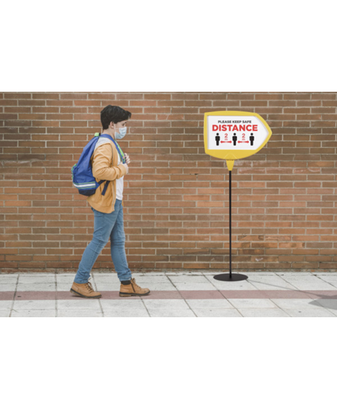 Image 4 of Safety Floor Sign - Yellow Arrow