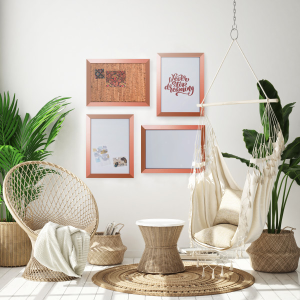 Image 4 of KAMASHI COPPER FRAMED WHITEBOARD